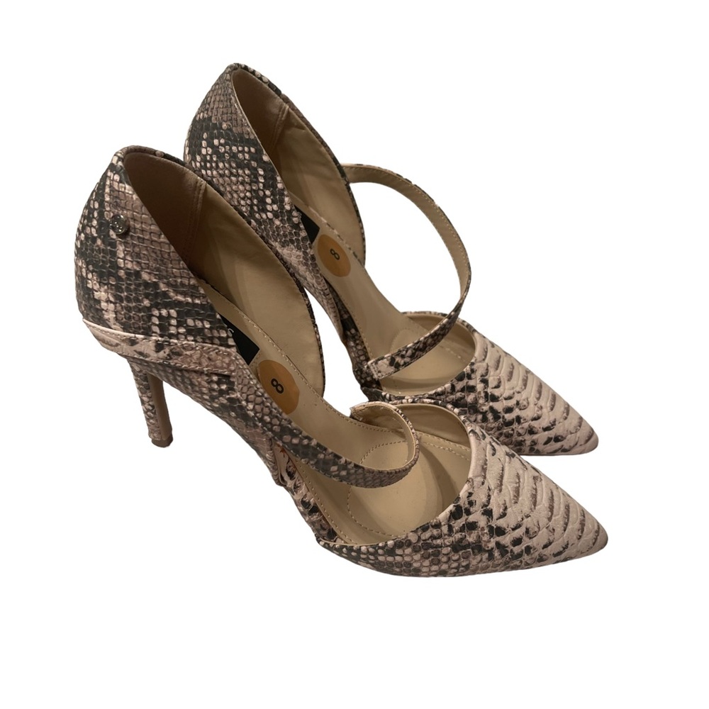 Jones New York Signature Snakeskin Print Stiletto Heel Shoes Size 8M